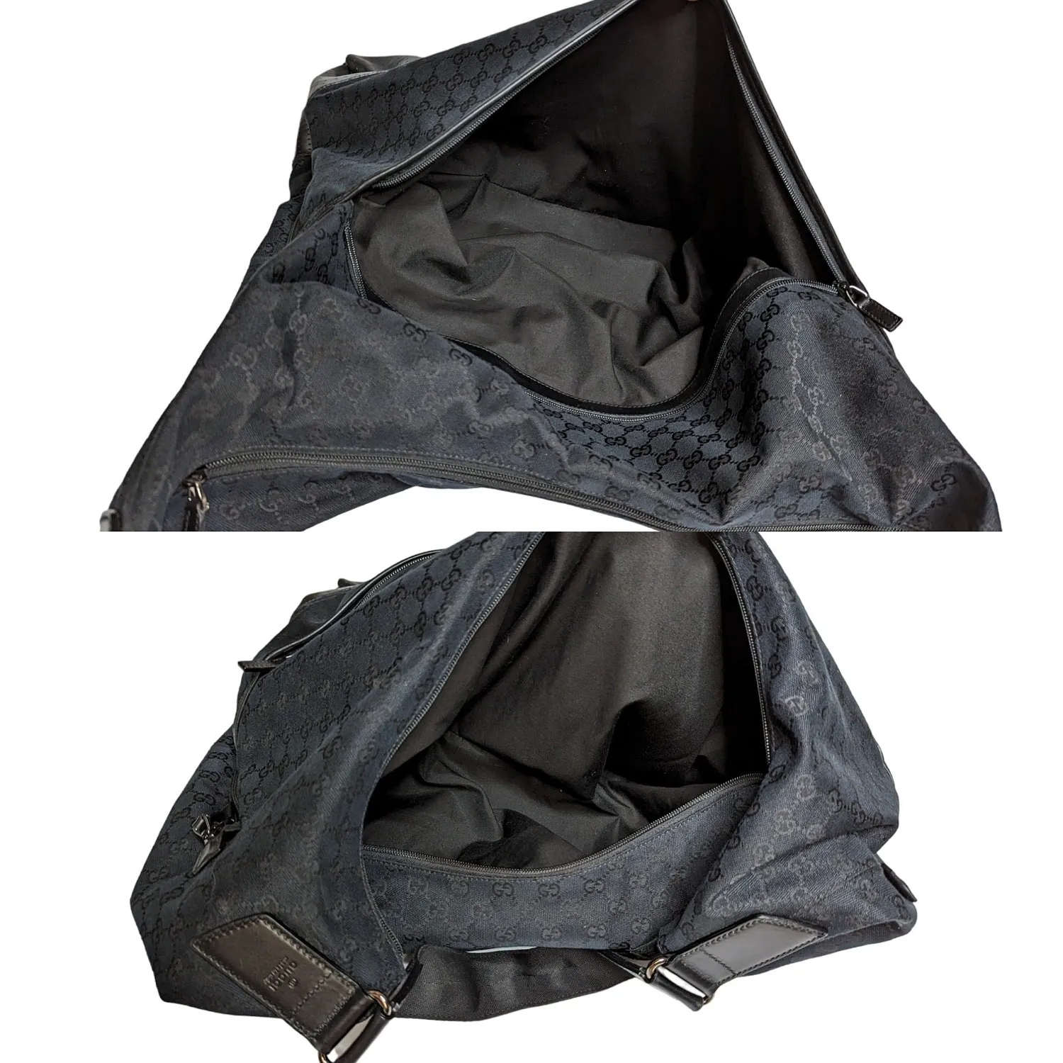 Gucci Black Nylon GG Monogram Garment Hobo