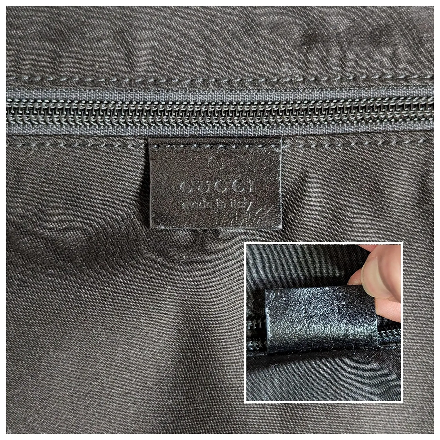 Gucci Black Nylon GG Monogram Garment Hobo