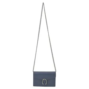 Gucci Dionysus Mini Chain Bag in Navy Blue Leather