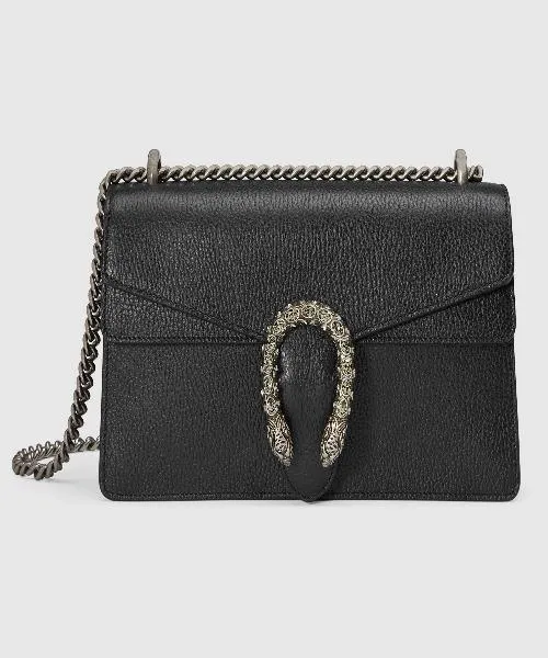 Gucci Dionysus Small Shoulder Bag Black Leather
