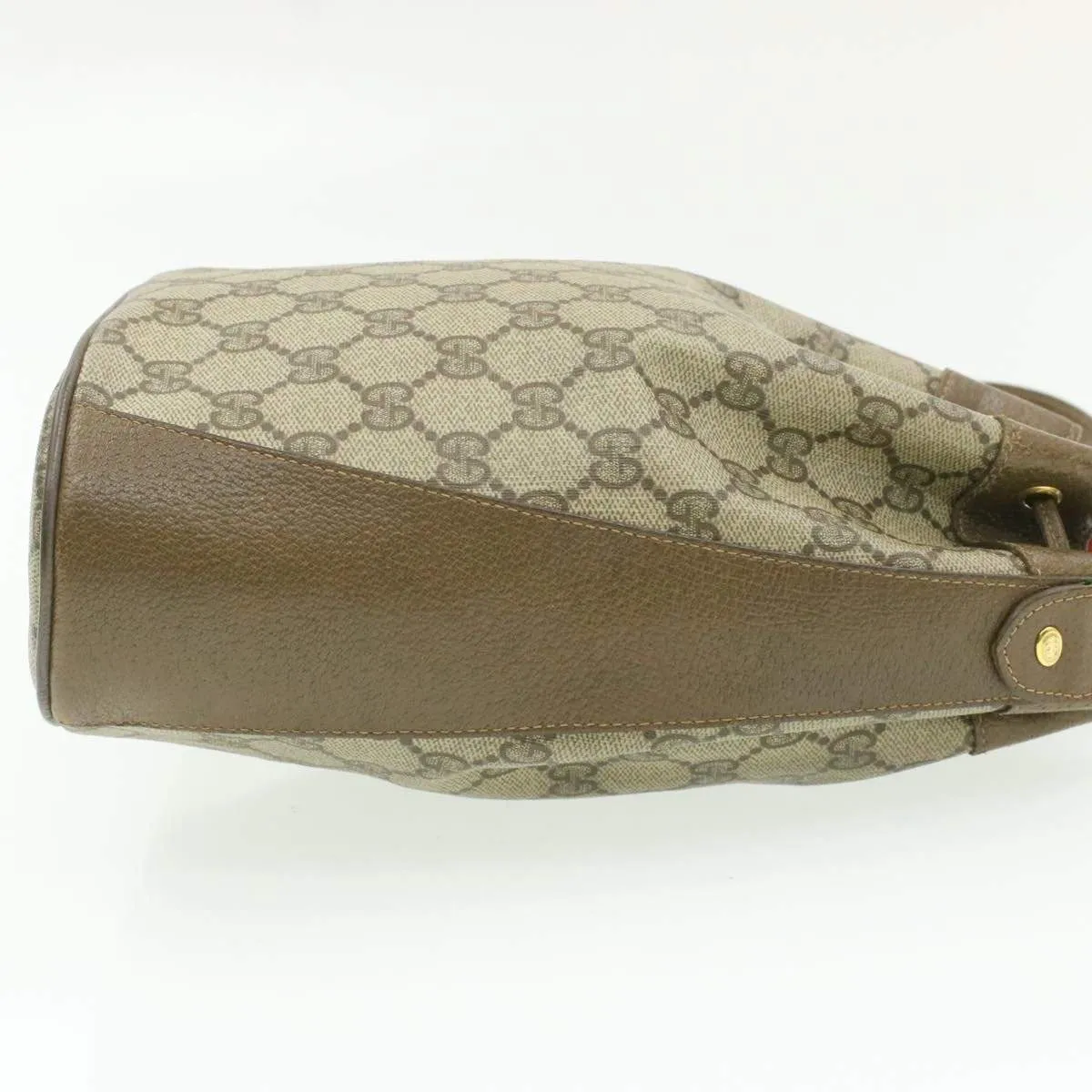 GUCCI GG Canvas Sherry Line Web Shoulder Bag