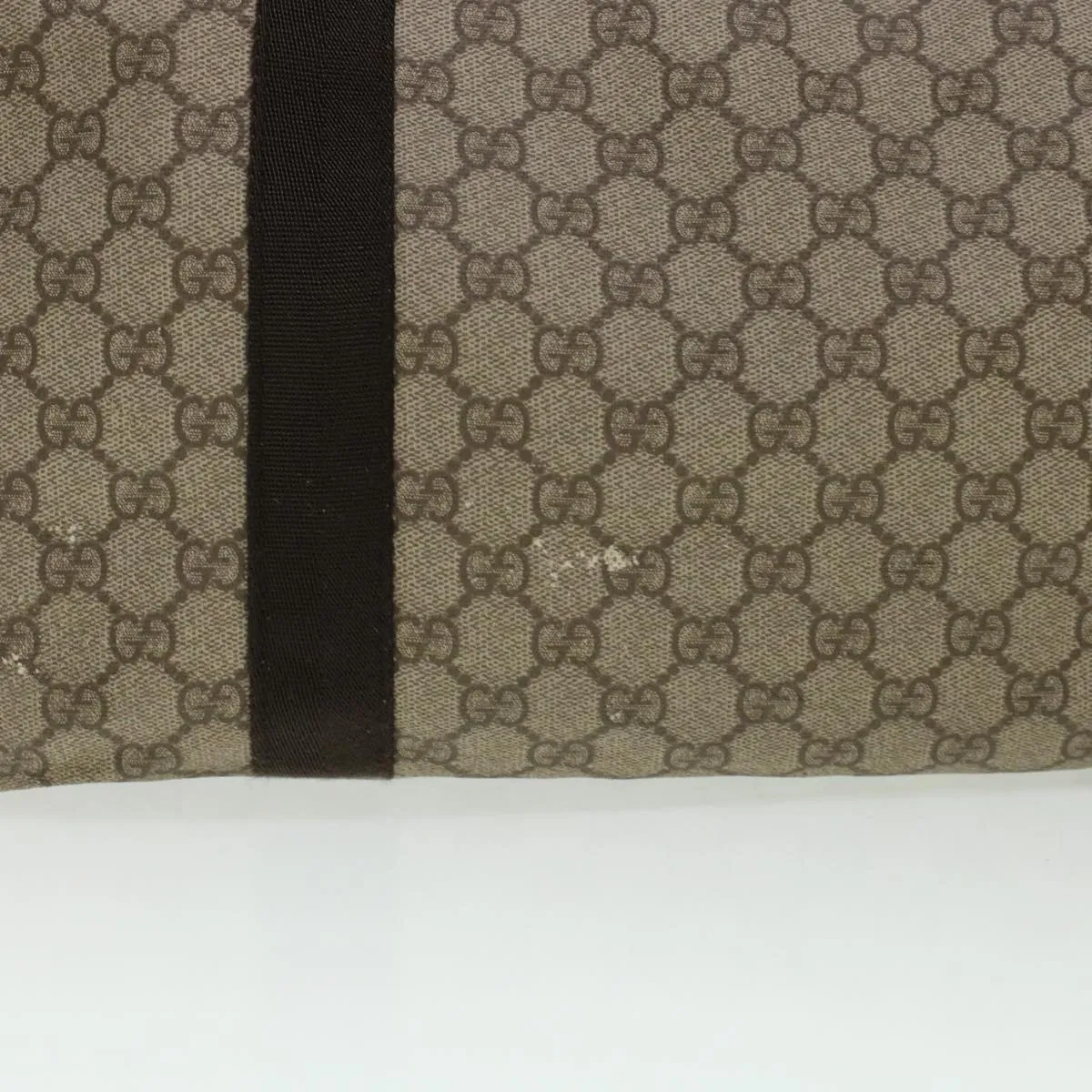Gucci GG Canvas Tote Bag PVC Leather Beige 141624  ki3005