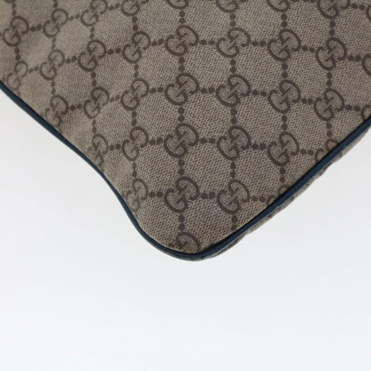 Gucci GG Canvas Tote Bag PVC Leather Beige  am4470