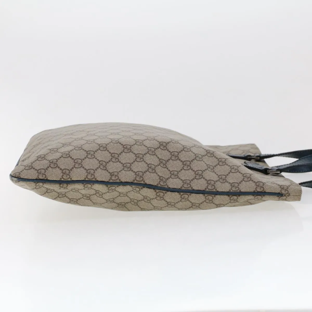 Gucci GG Canvas Tote Bag PVC Leather Beige  am4470