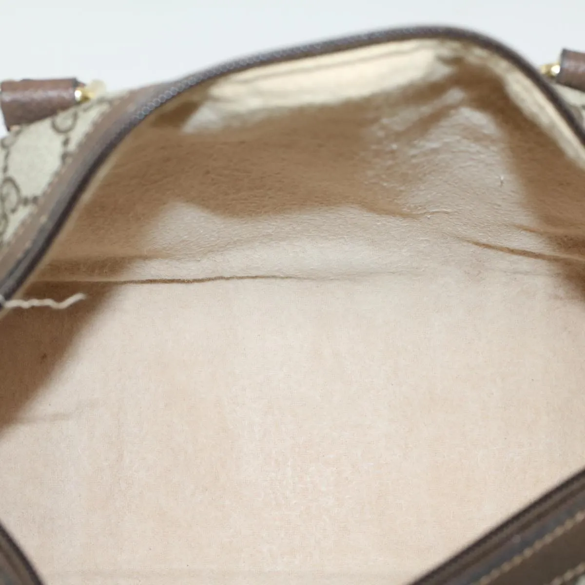 GUCCI GG Canvas Web Sherry Line Boston Bag Beige Red 3902006  bs7253