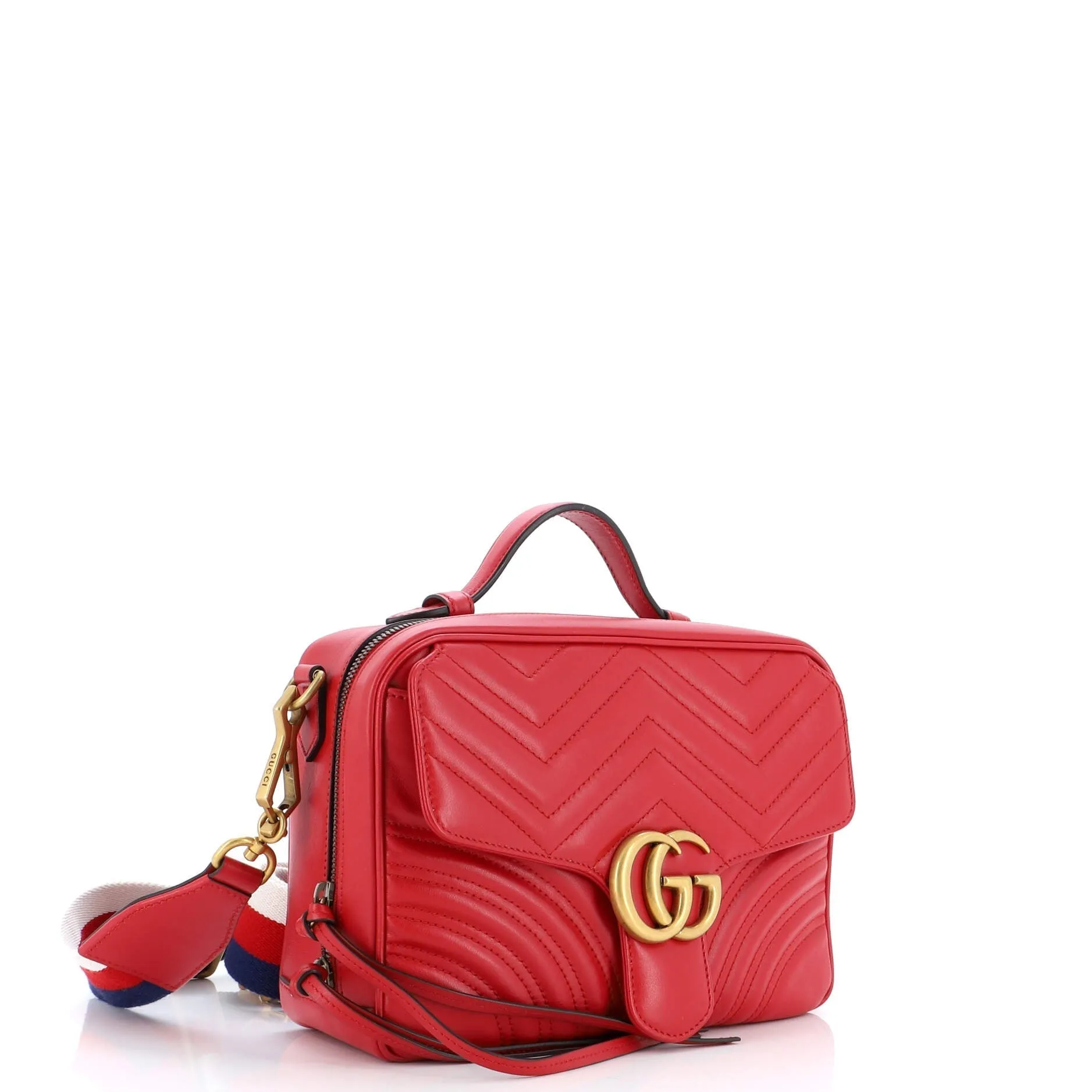 Gucci Gg Marmont Zip Around Camera Bag
