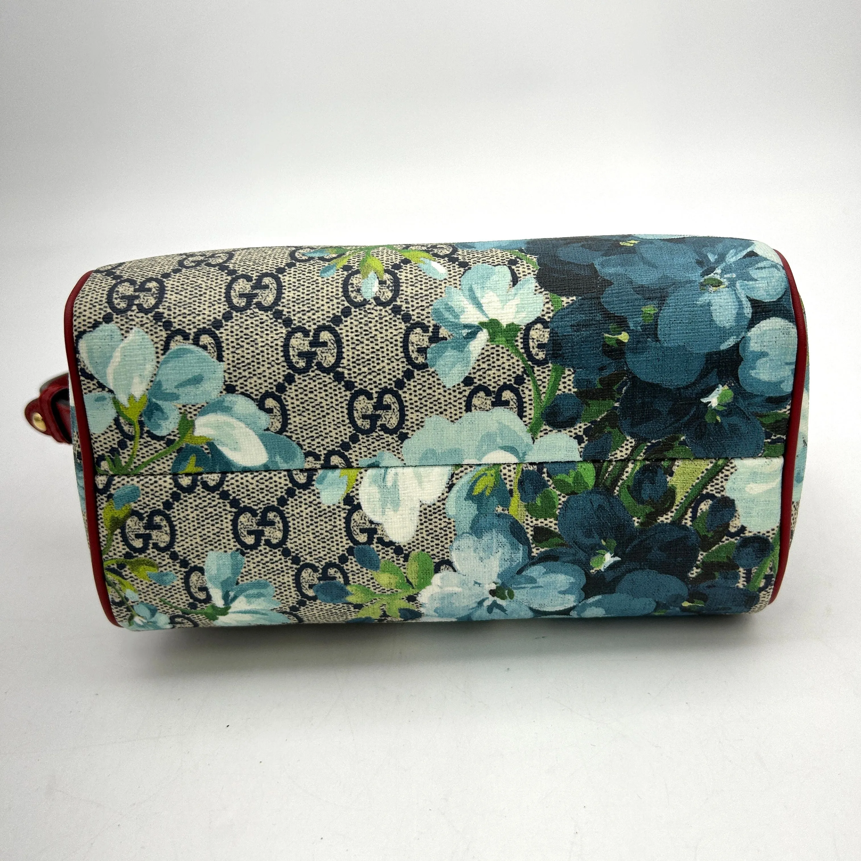 Gucci GG Supreme Blooms Mini Boston Bag - Blue Mini Bags, Handbags LA23320