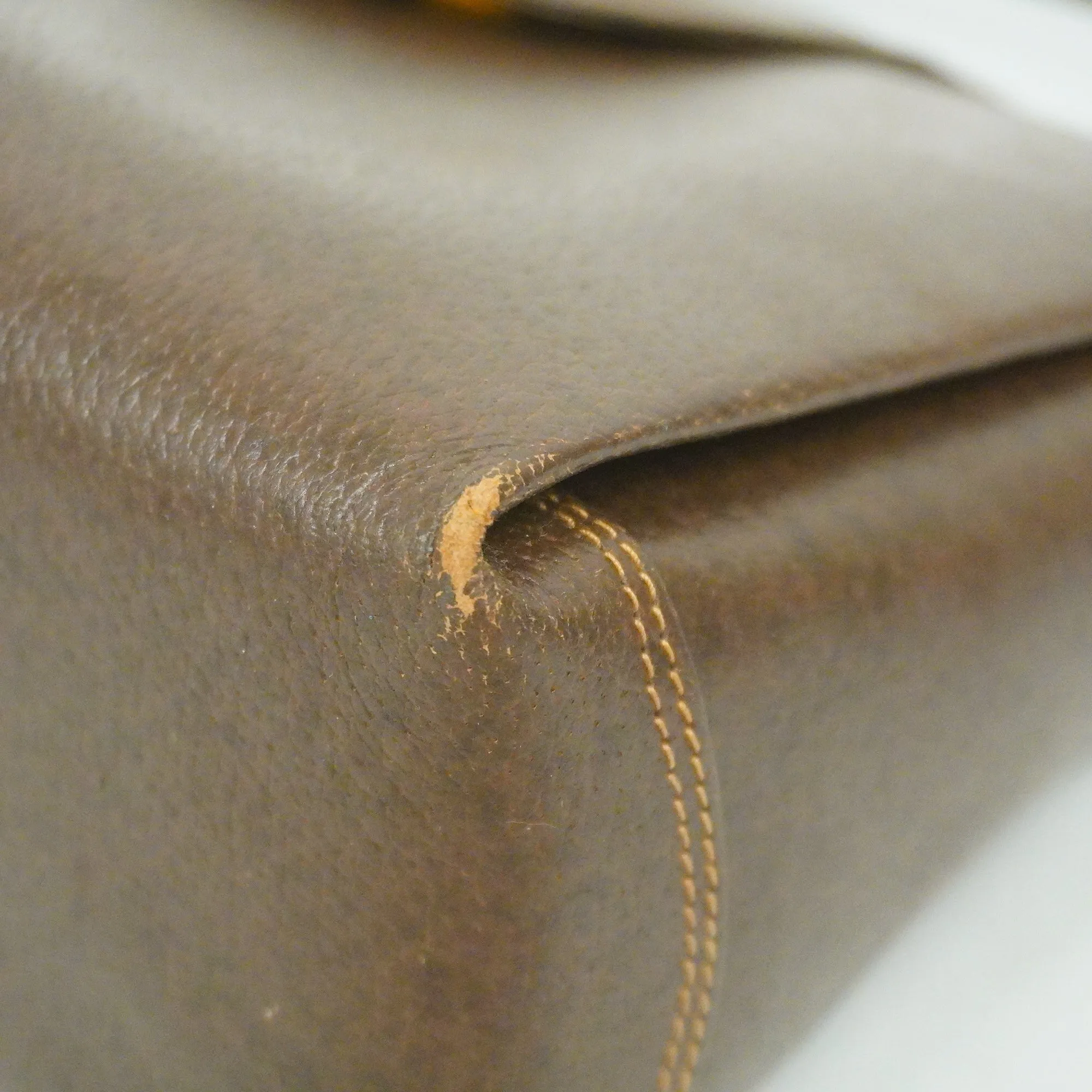 GUCCI  Handbag Women's Leather Handbag Brown