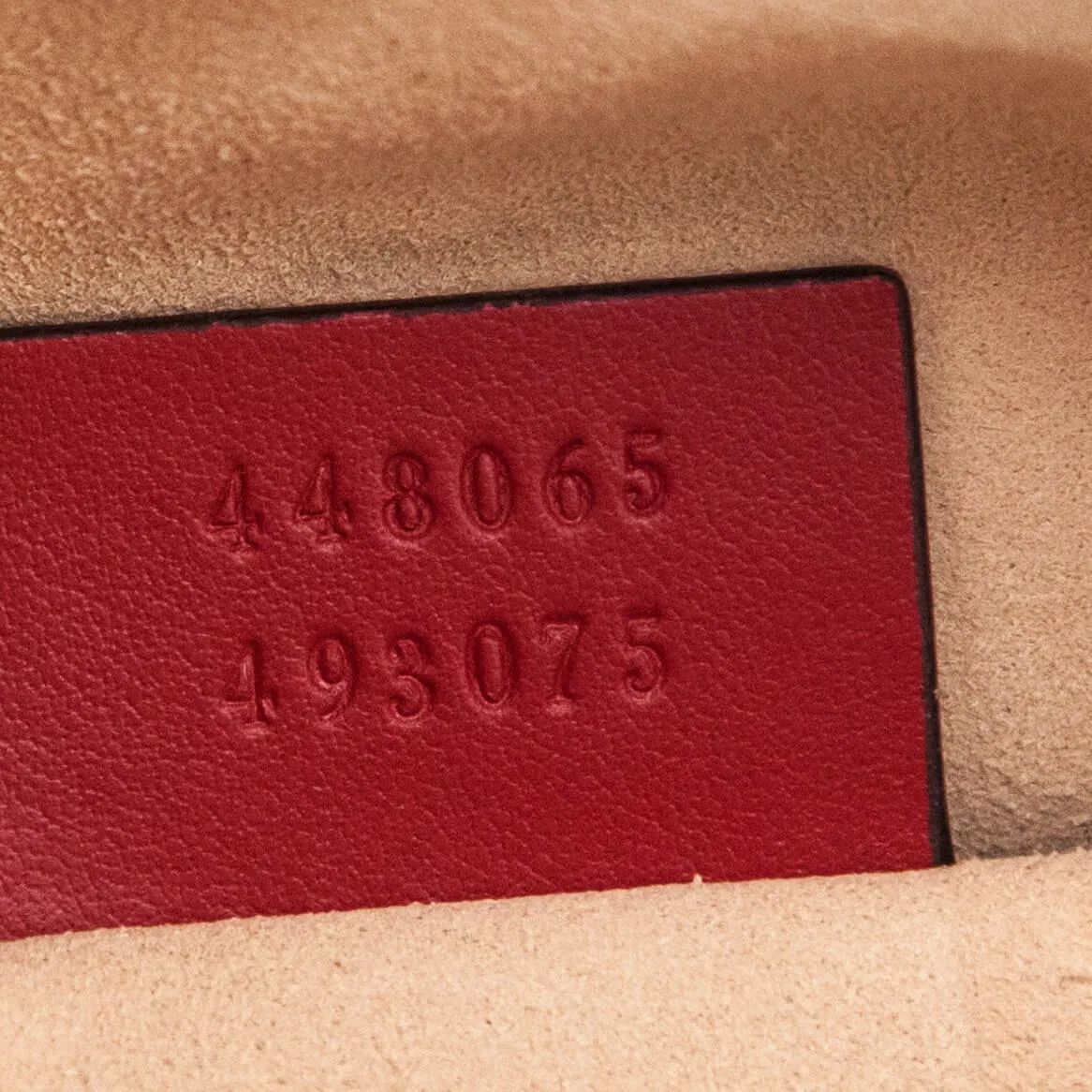 Gucci Hibiscus Red Calfskin Matelasse Mini GG Marmont Crossbody