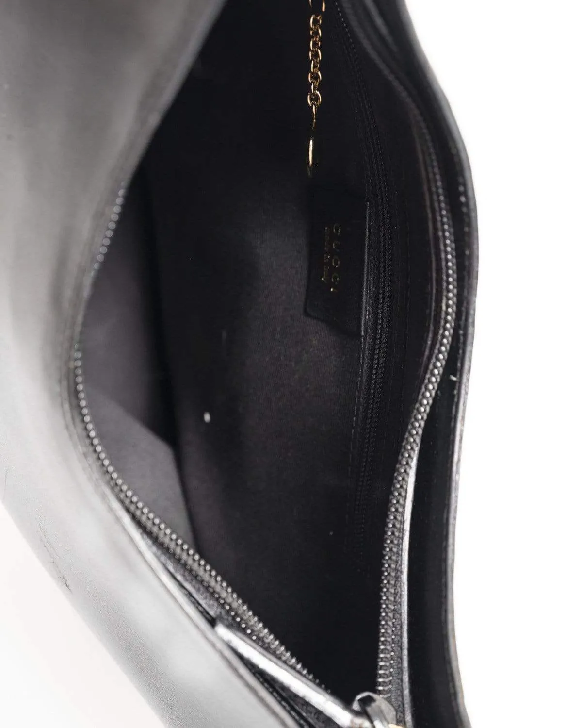 Gucci Hobo Black Bamboo Calf Leather Shoulder Bag - AWL1994