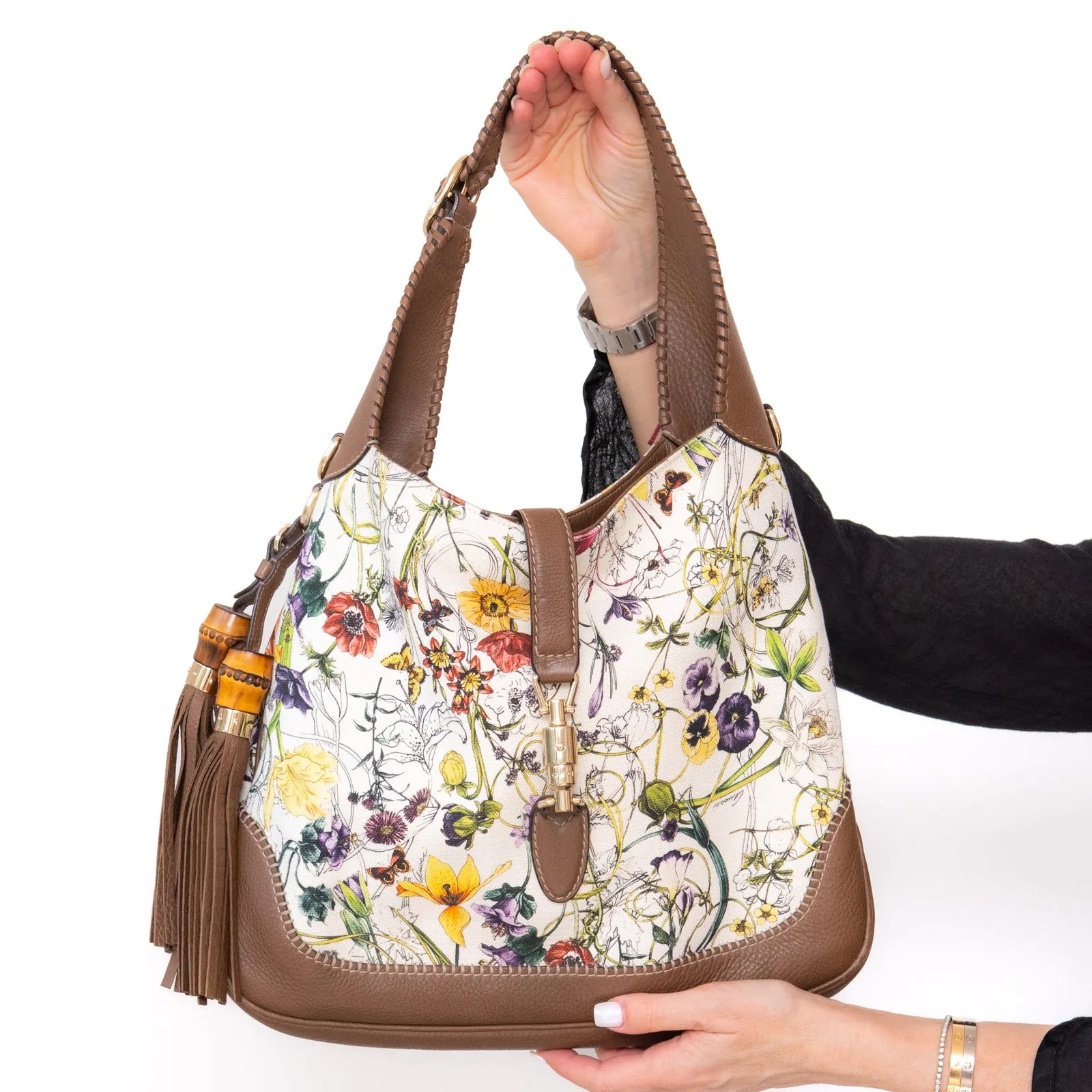 Gucci Jackie Floral Hobo Bag