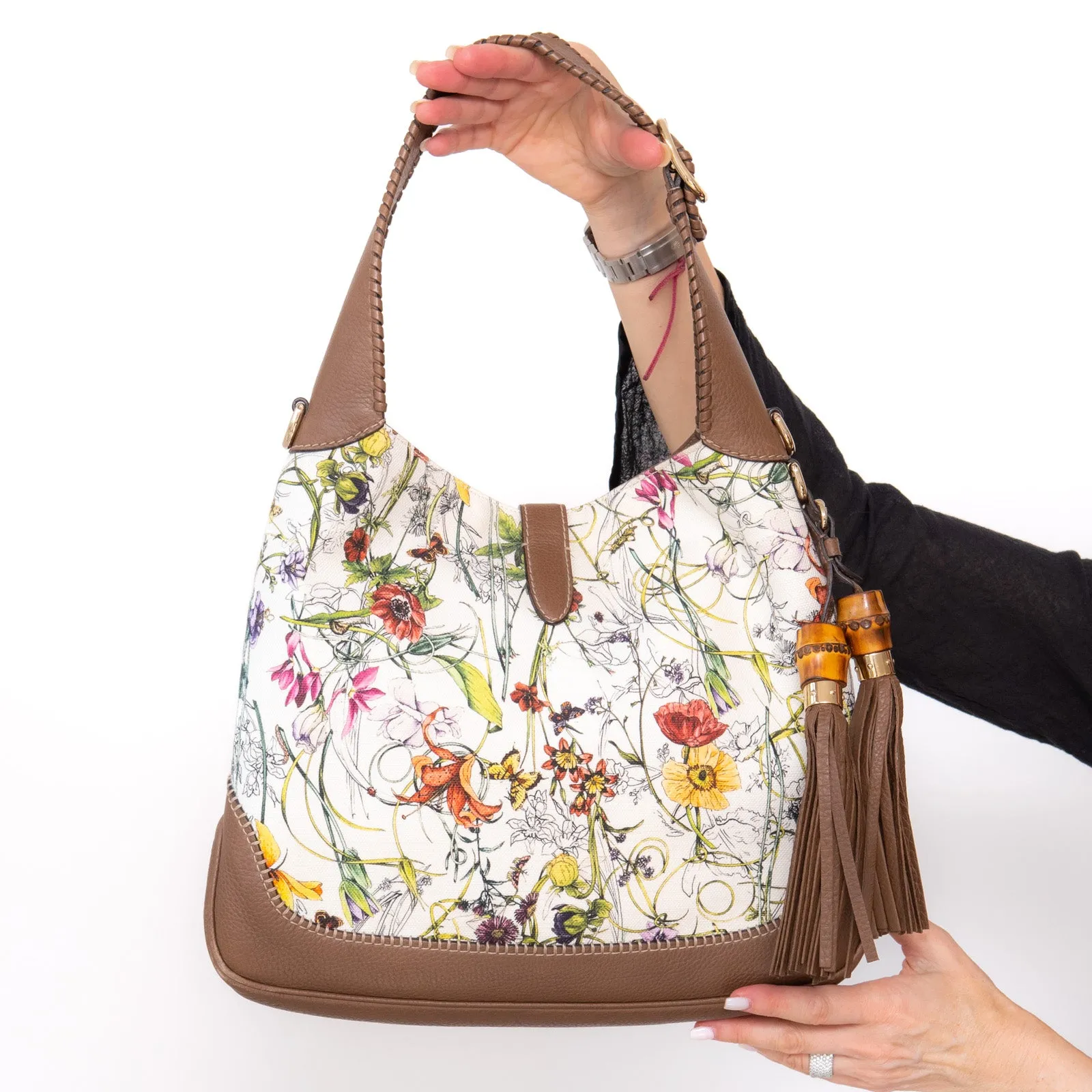 Gucci Jackie Floral Hobo Bag