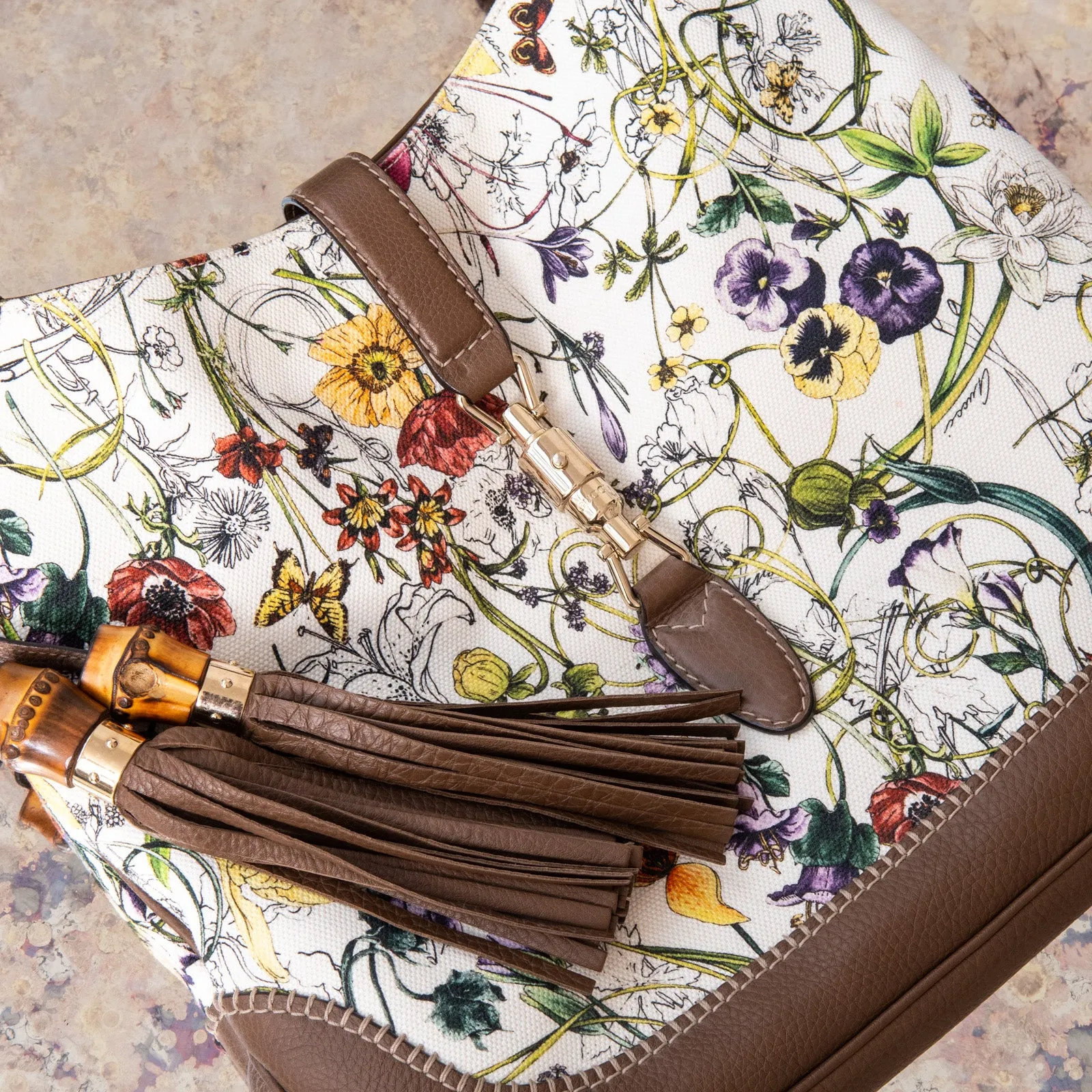 Gucci Jackie Floral Hobo Bag