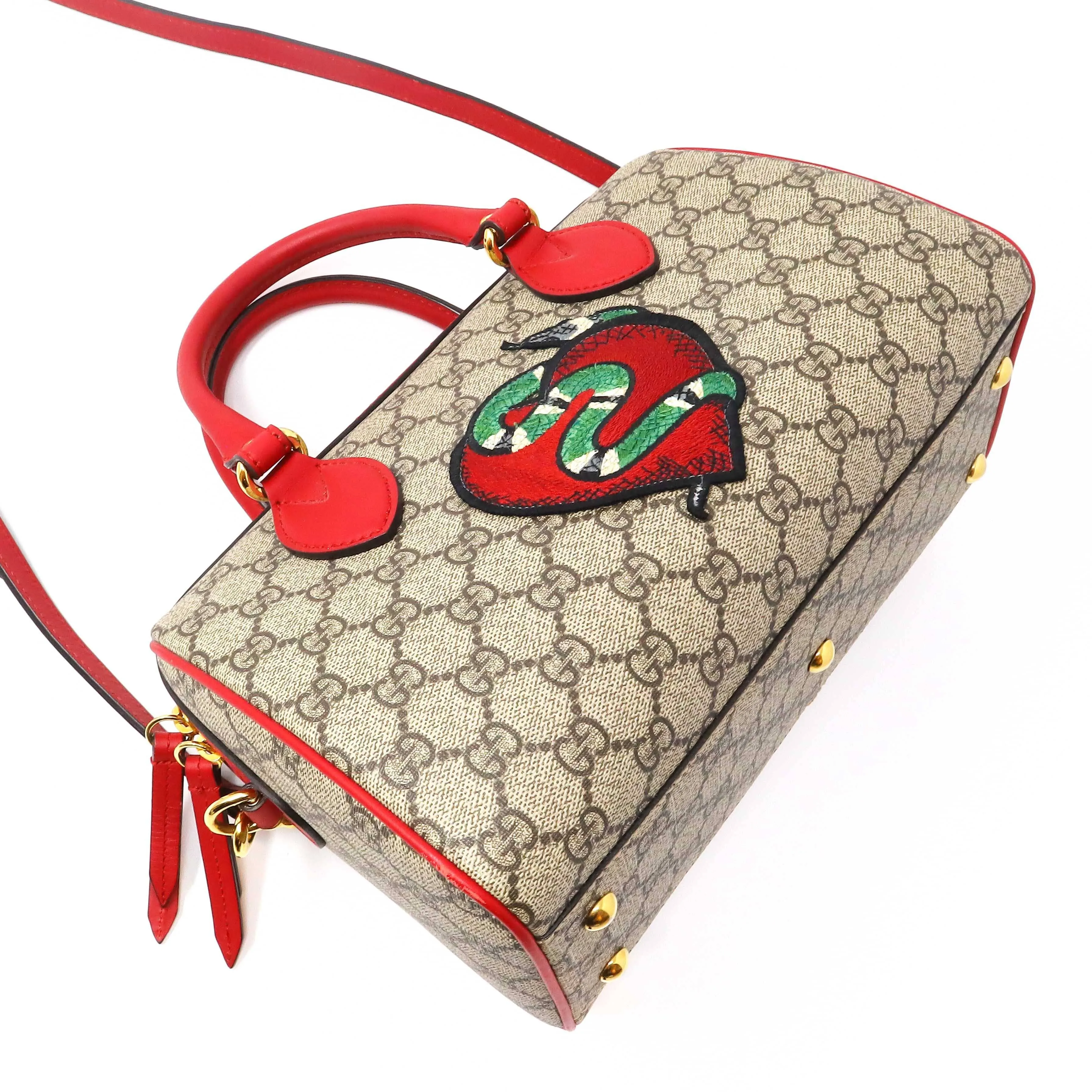 Gucci mini boston with crossbody strap