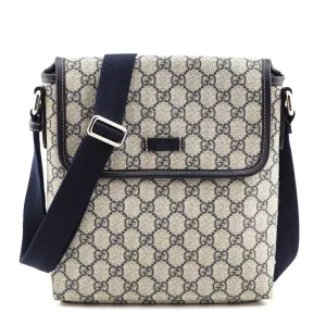 Gucci Navy GG Supreme Small Messenger Bag