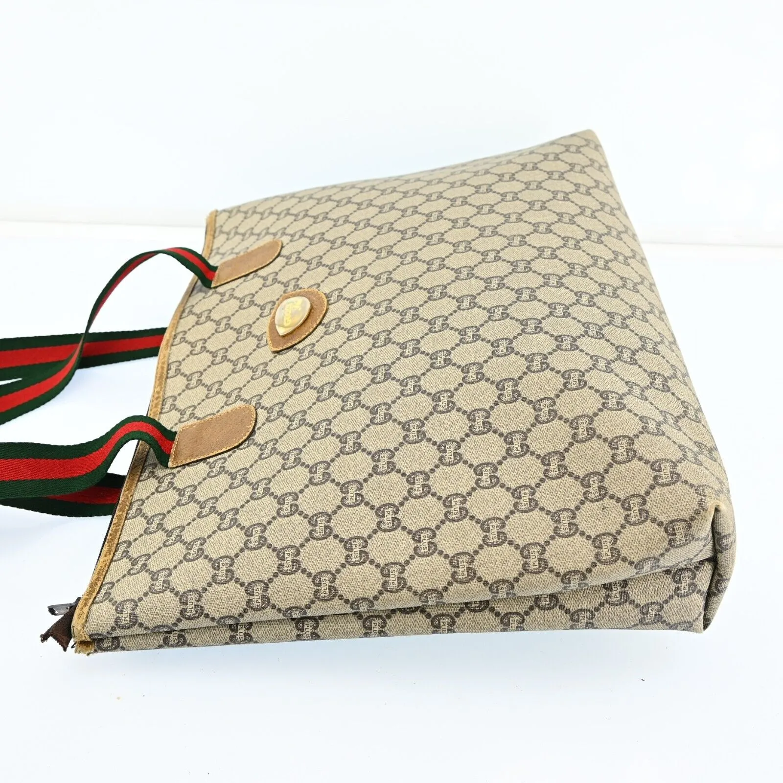 Gucci Plus Tote Bag Sherry Line Browns