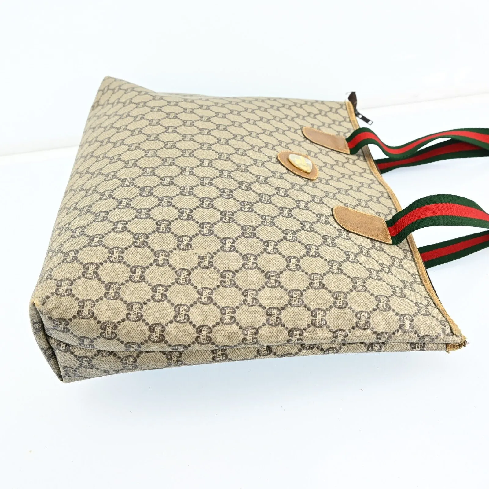 Gucci Plus Tote Bag Sherry Line Browns