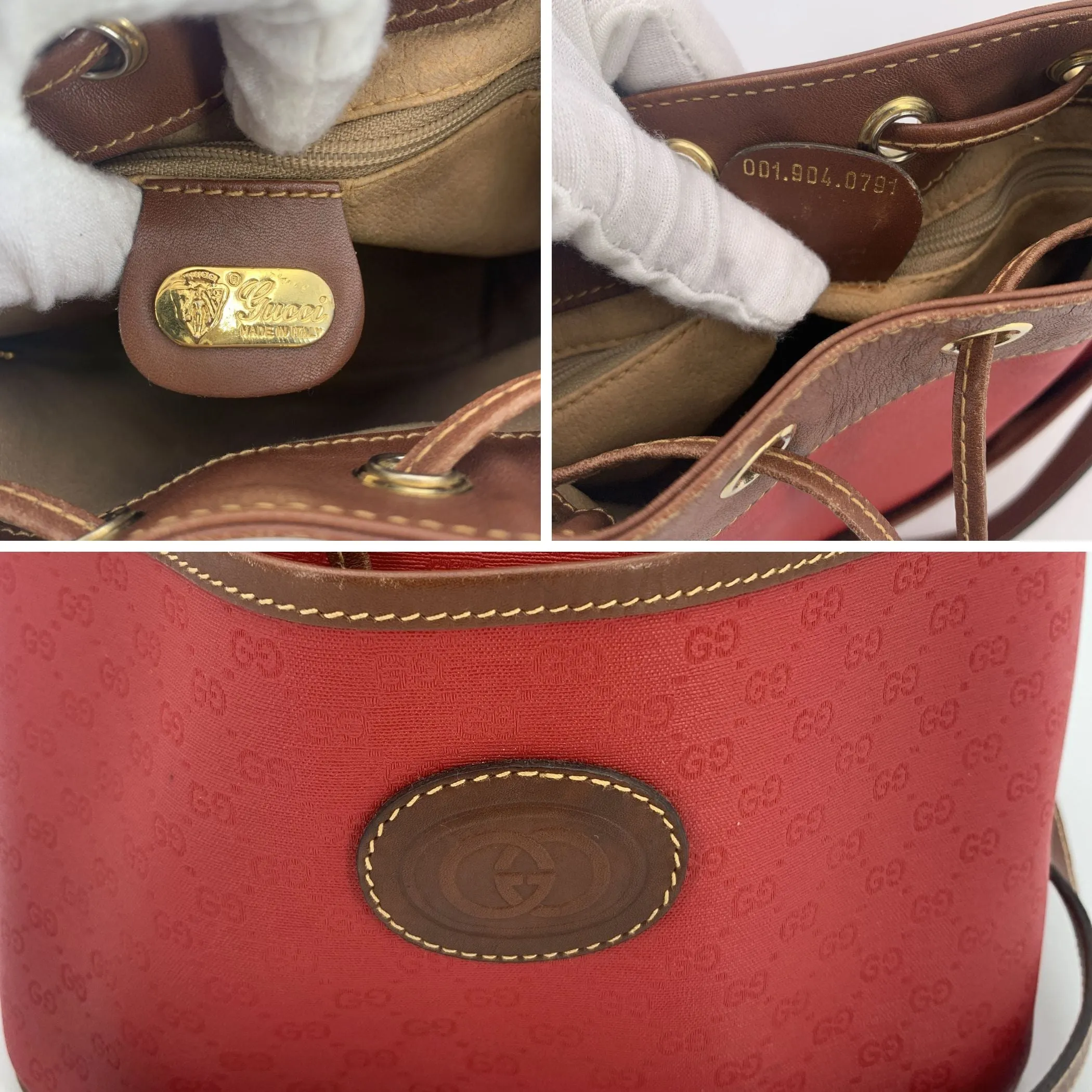 Gucci Shoulder Bag Vintage Interlocking