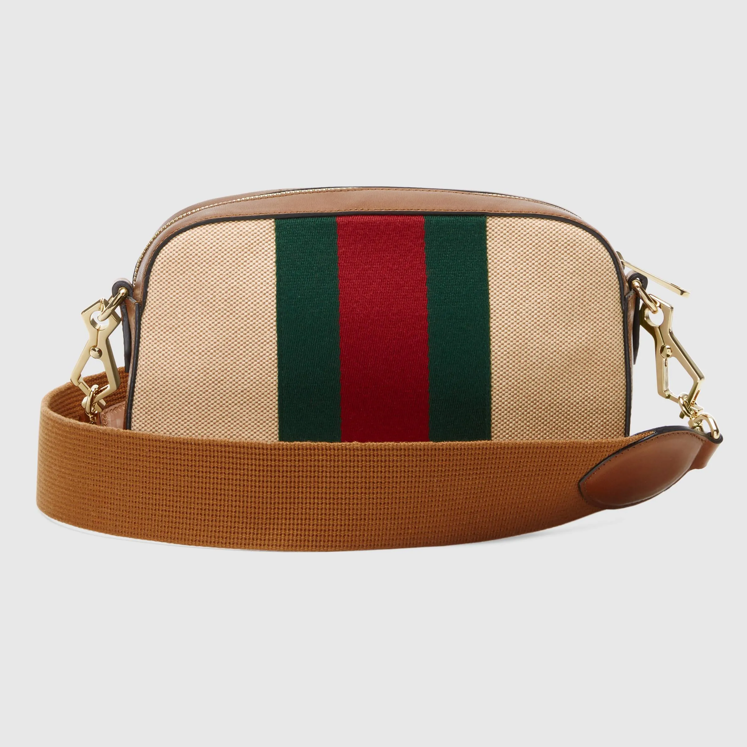 Gucci Vintage Canvas Shoulder Bag