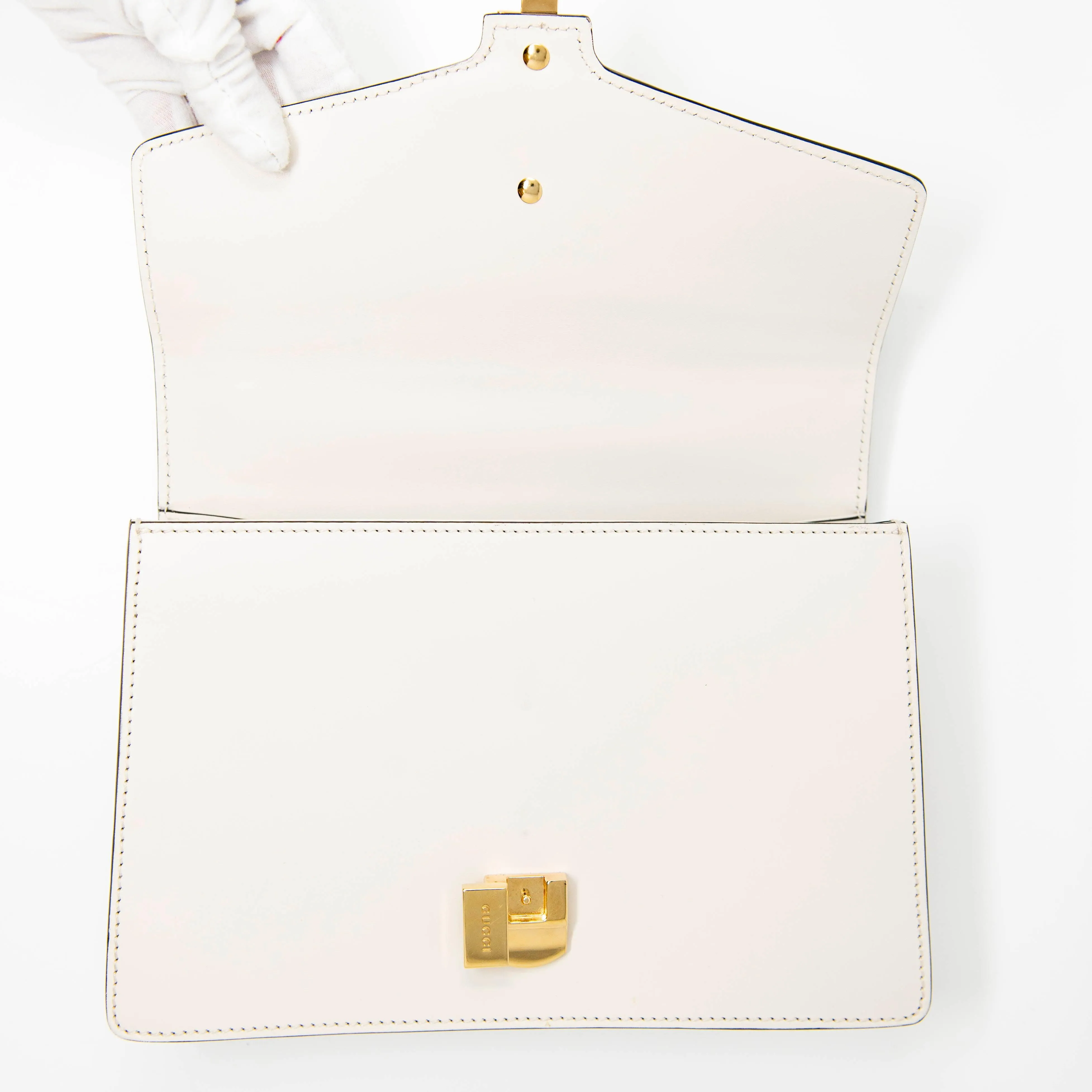 Gucci White Small Sylvie Bag