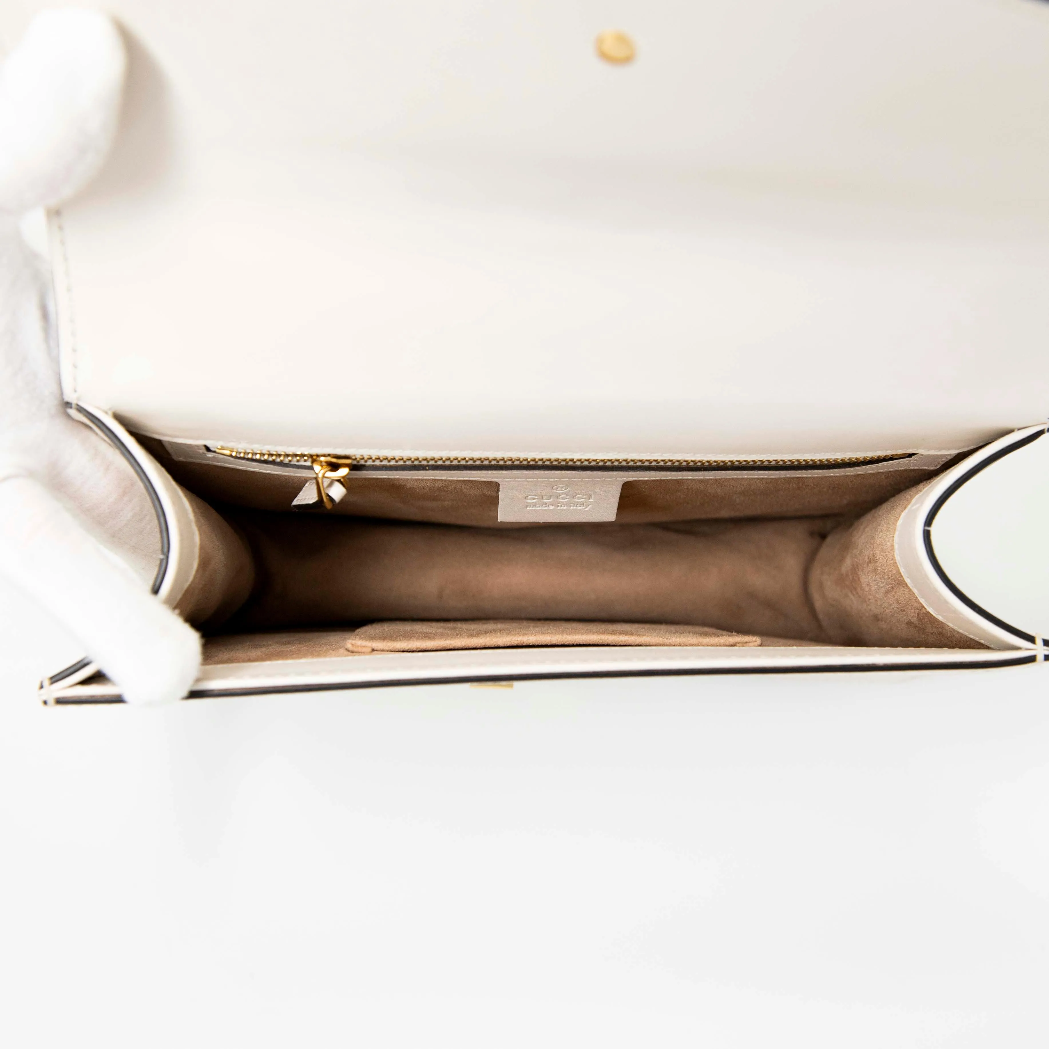 Gucci White Small Sylvie Bag