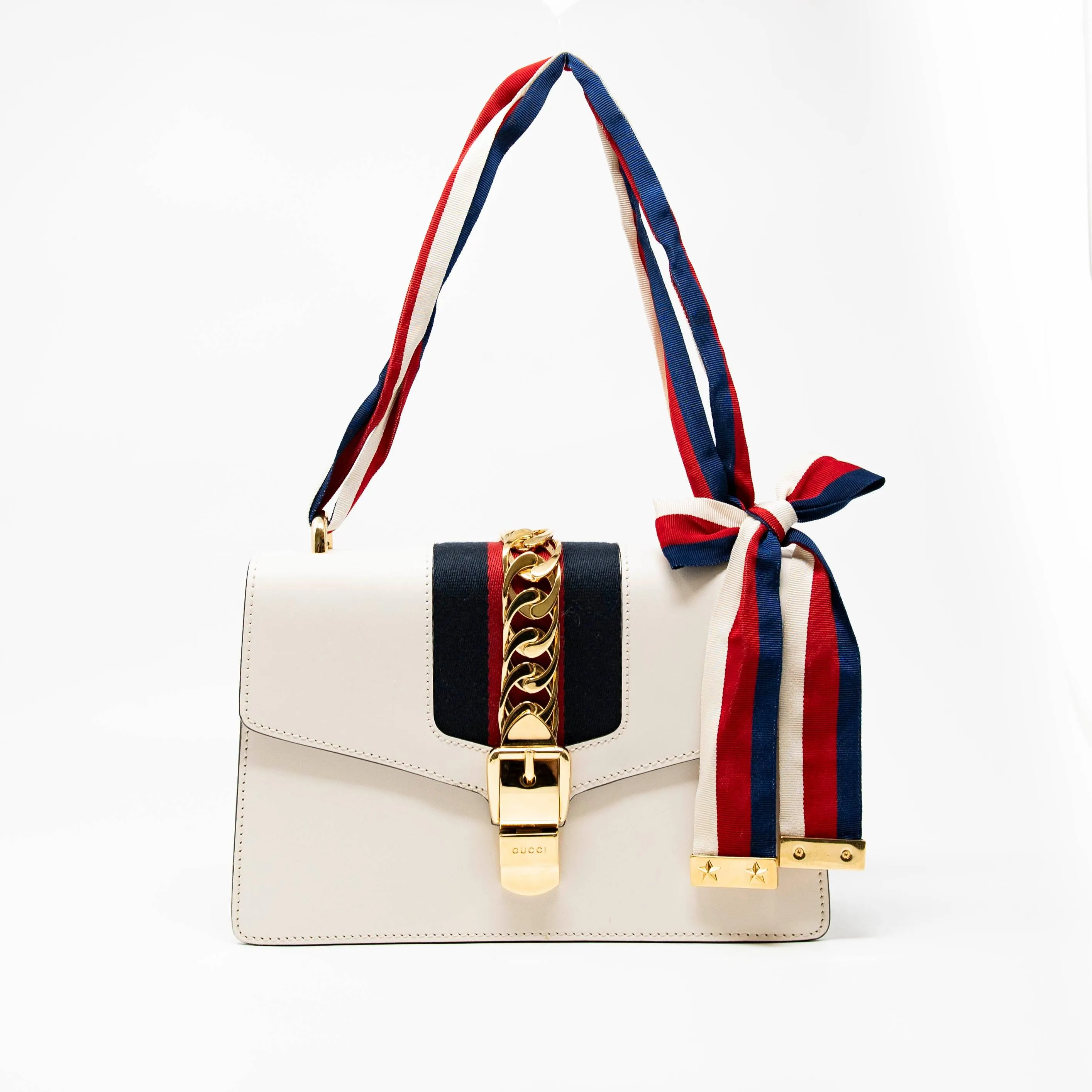 Gucci White Small Sylvie Bag