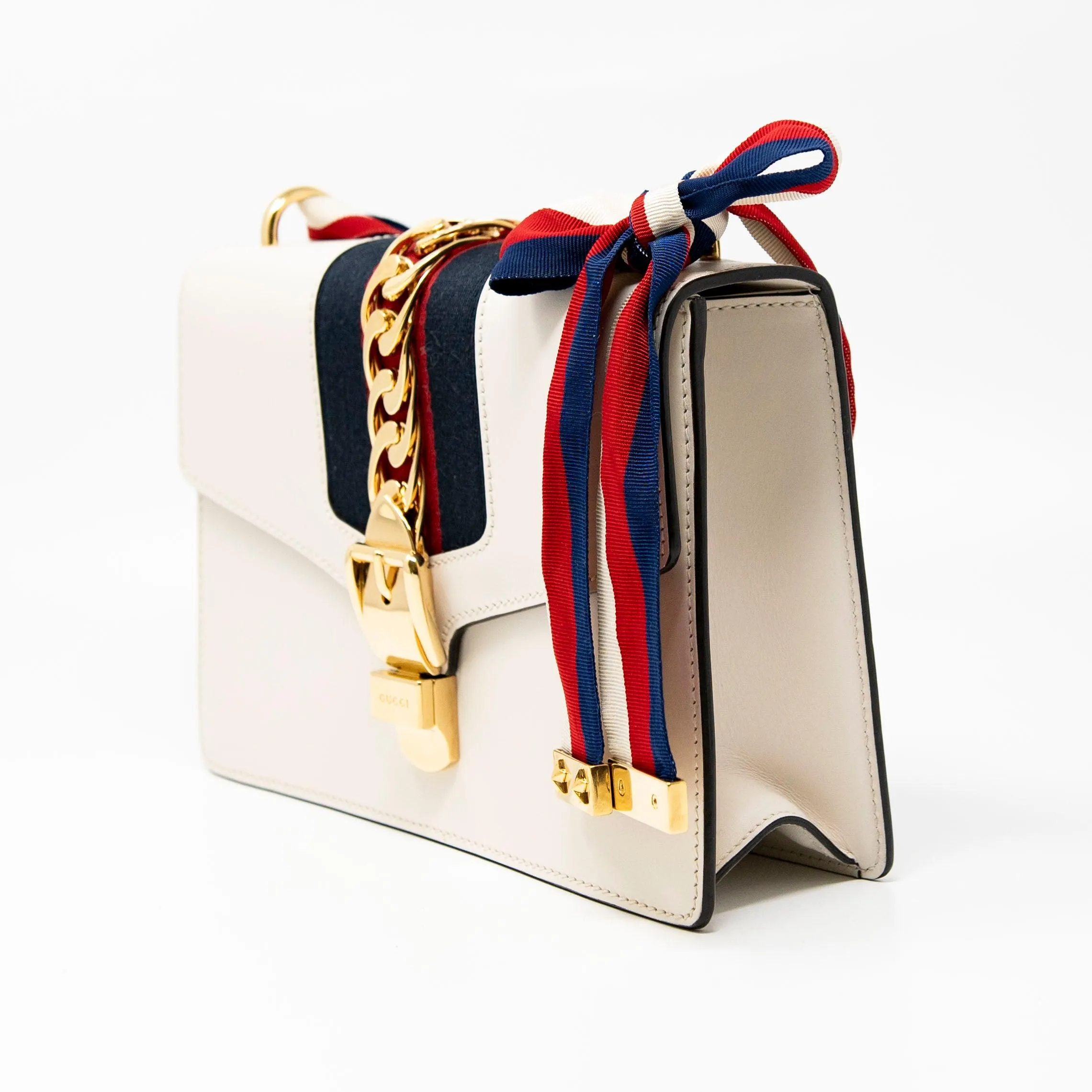 Gucci White Small Sylvie Bag