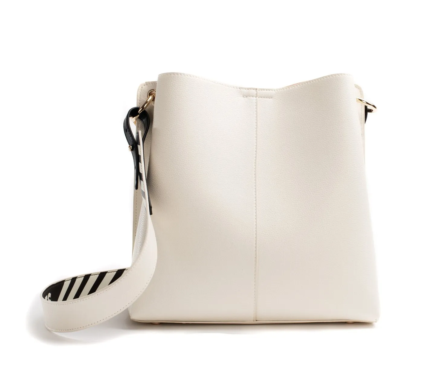 Gunas New York Tabitha Cream Bucket Shoulder Bag