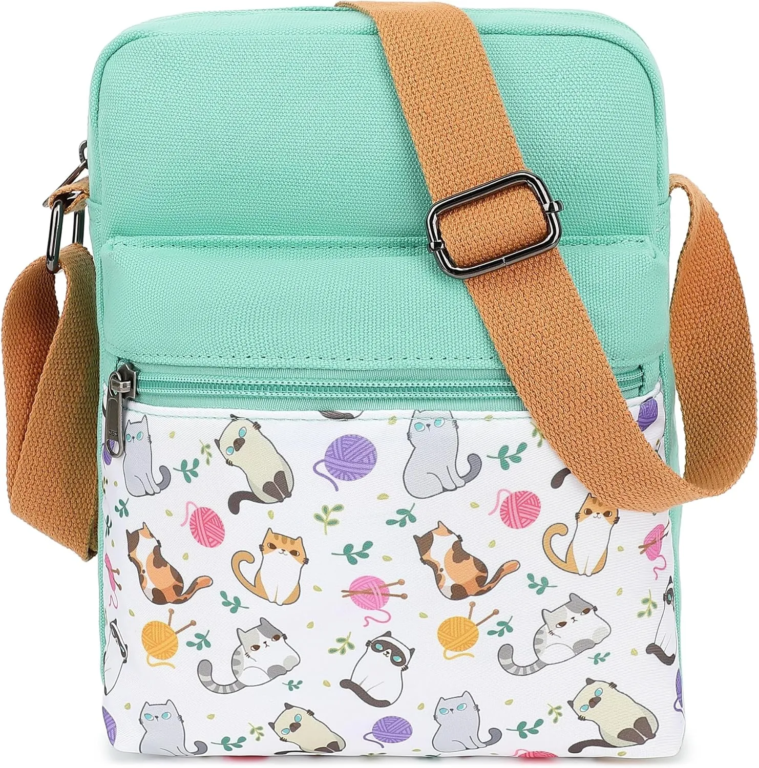 H HIKKER-LINK Cute Crossbody Bag and Purse Casual Canvas Shoulder Bag for Women