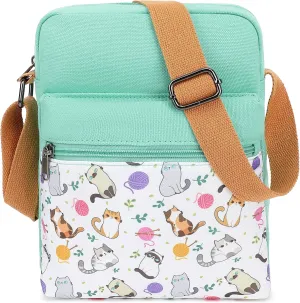 H HIKKER-LINK Cute Crossbody Bag and Purse Casual Canvas Shoulder Bag for Women