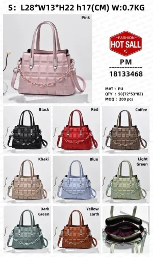 Handbags For Women With Multiple Internal Pockets Top Handle Satchel Shoulder Ladies Zippered Compartment Bags Wallets
