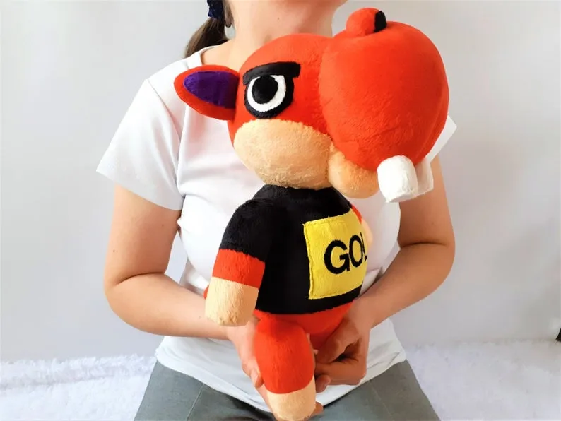 Handmade custom Biff the hippo plush