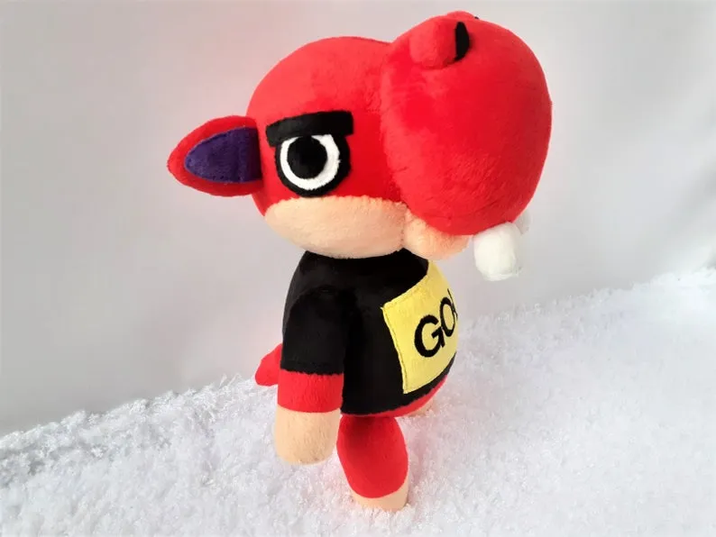 Handmade custom Biff the hippo plush