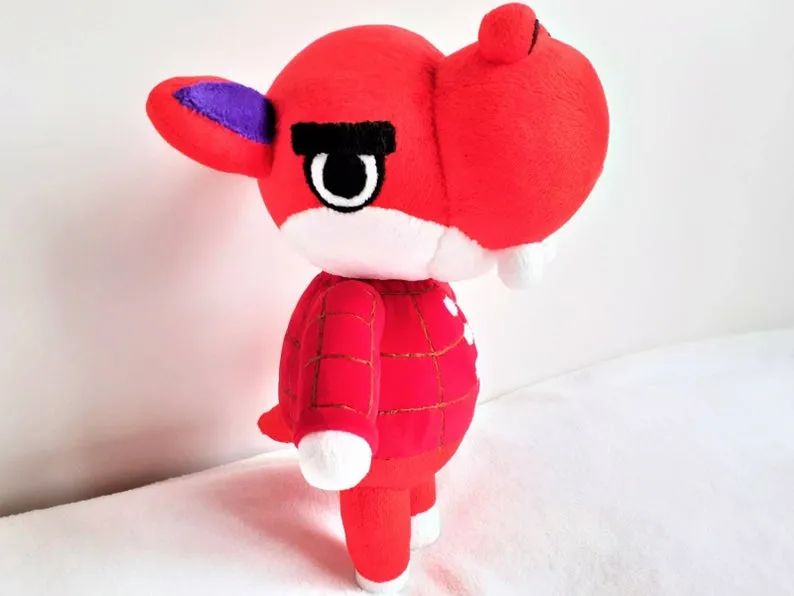 Handmade custom Biff the hippo plush