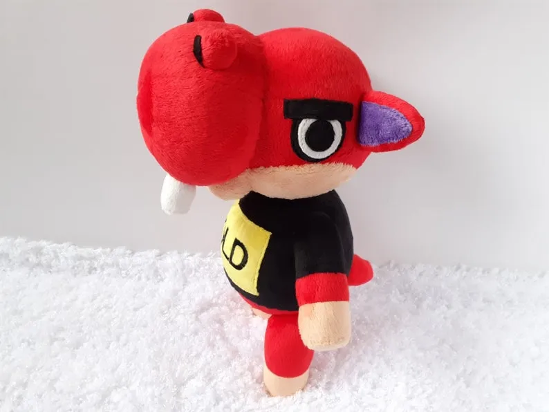 Handmade custom Biff the hippo plush