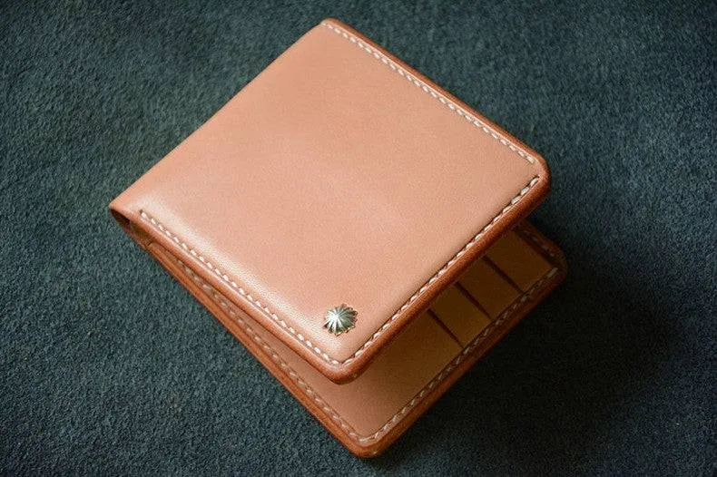 Handmade Japanese Shinki Hikaku Shell Cordovan Leather Wallet Original Beige