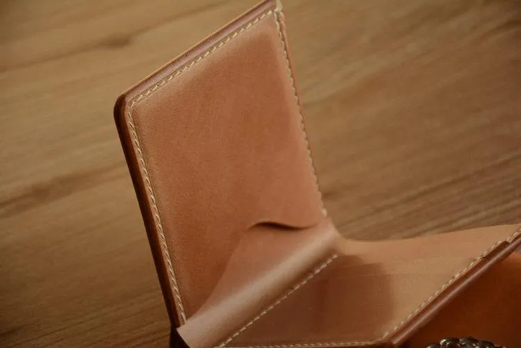 Handmade Japanese Shinki Hikaku Shell Cordovan Leather Wallet Original Beige