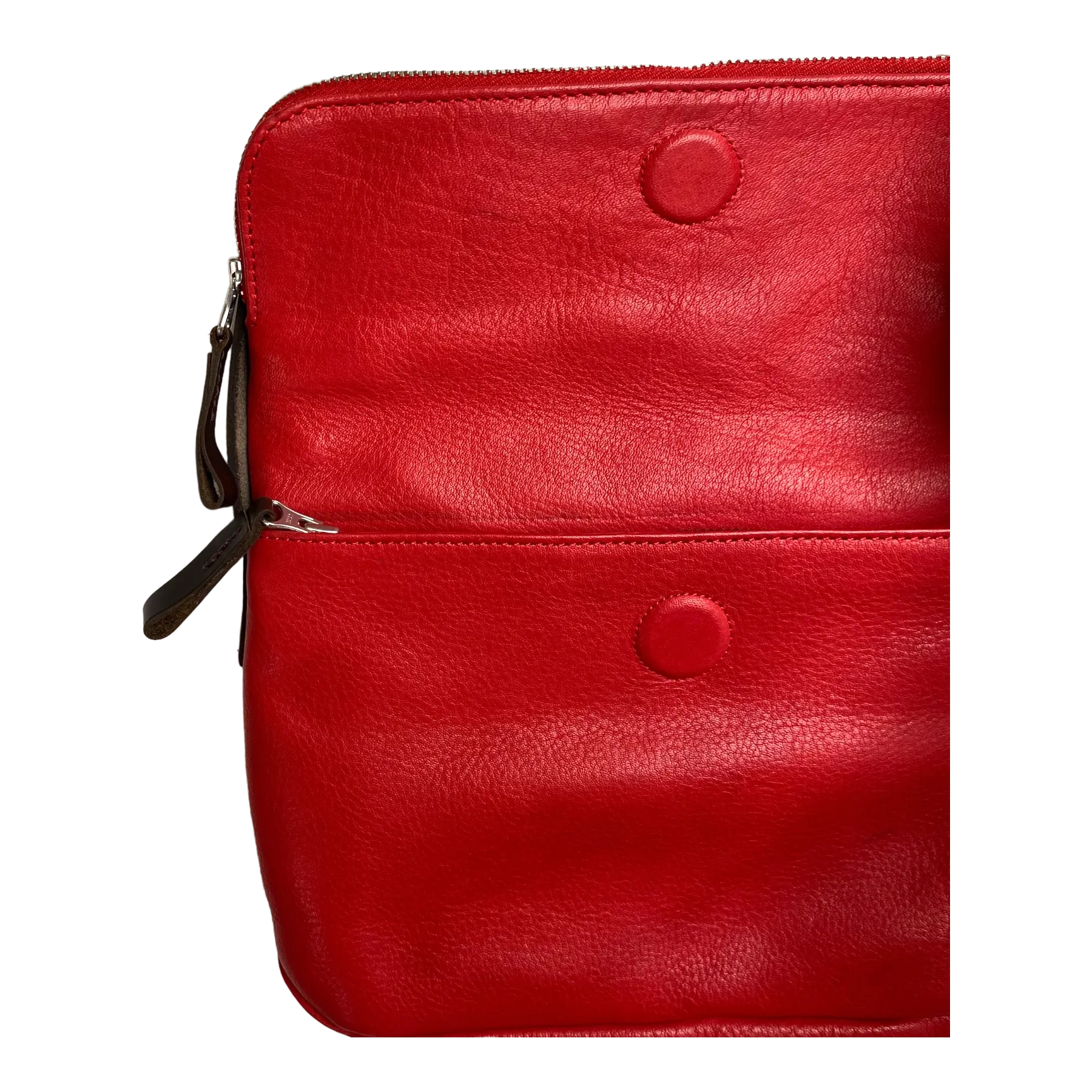 Harold's Bags leather chaza twosize handbag, red