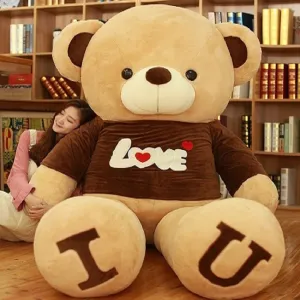 Heart Bear Pillow Plush Soft Toy