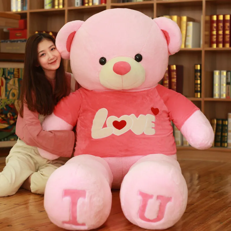 Heart Bear Pillow Plush Soft Toy