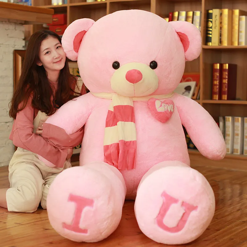 Heart Bear Pillow Plush Soft Toy
