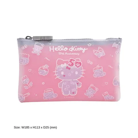 Hello Kitty Clear Pink Pouch
