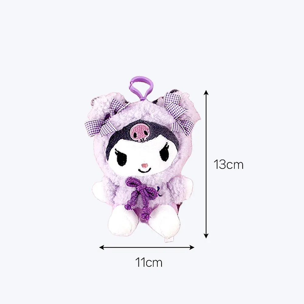 Hello Kitty Fluffy Hoodie Clip-On Plush