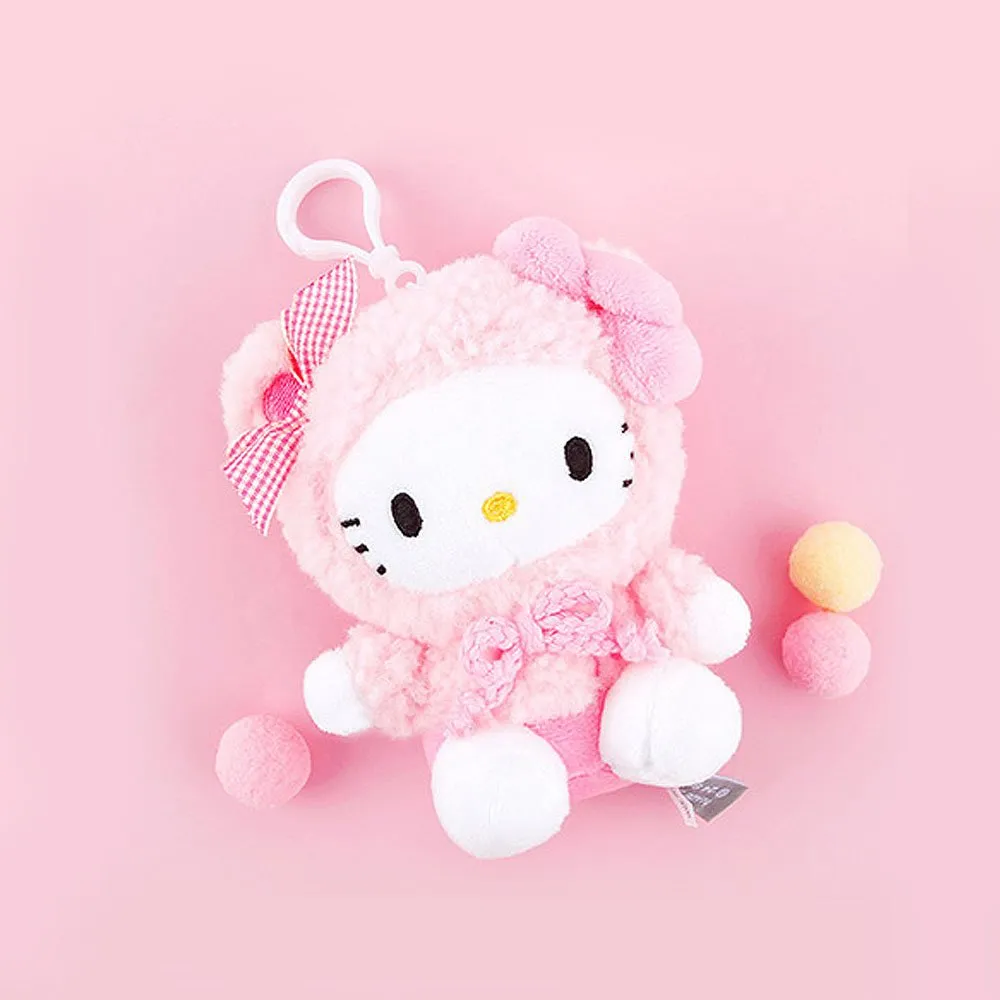 Hello Kitty Fluffy Hoodie Clip-On Plush