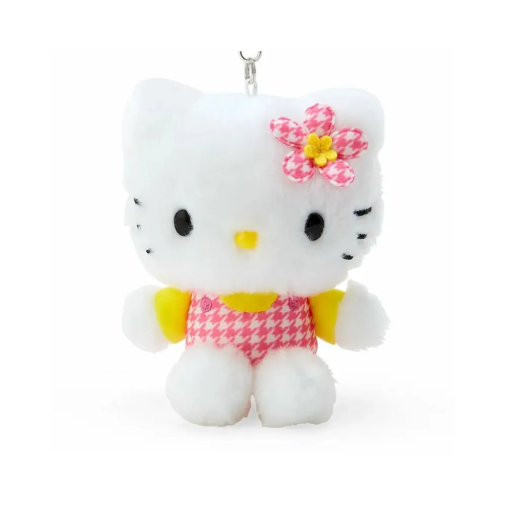 Hello Kitty Plush Mascot Keychain :Flower