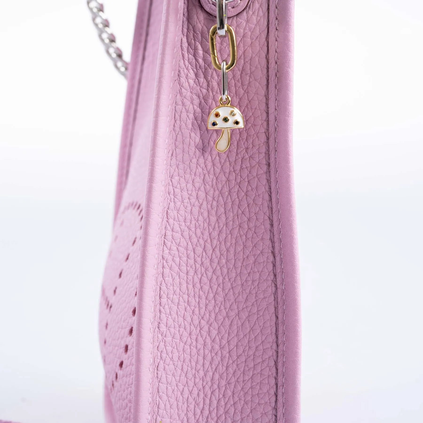 Hermès Evelyne TPM Mauve Sylvestre Clemence Palladium Hardware