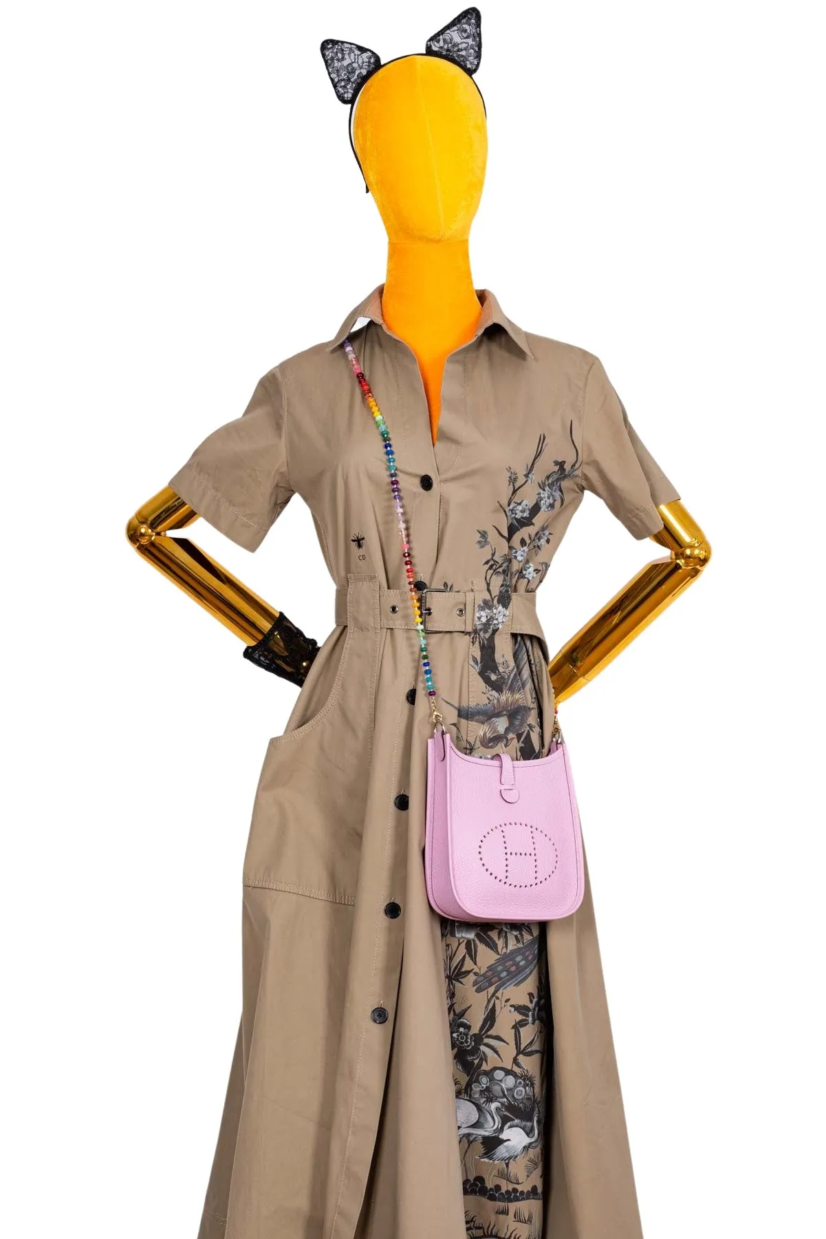 Hermès Evelyne TPM Mauve Sylvestre Clemence Palladium Hardware