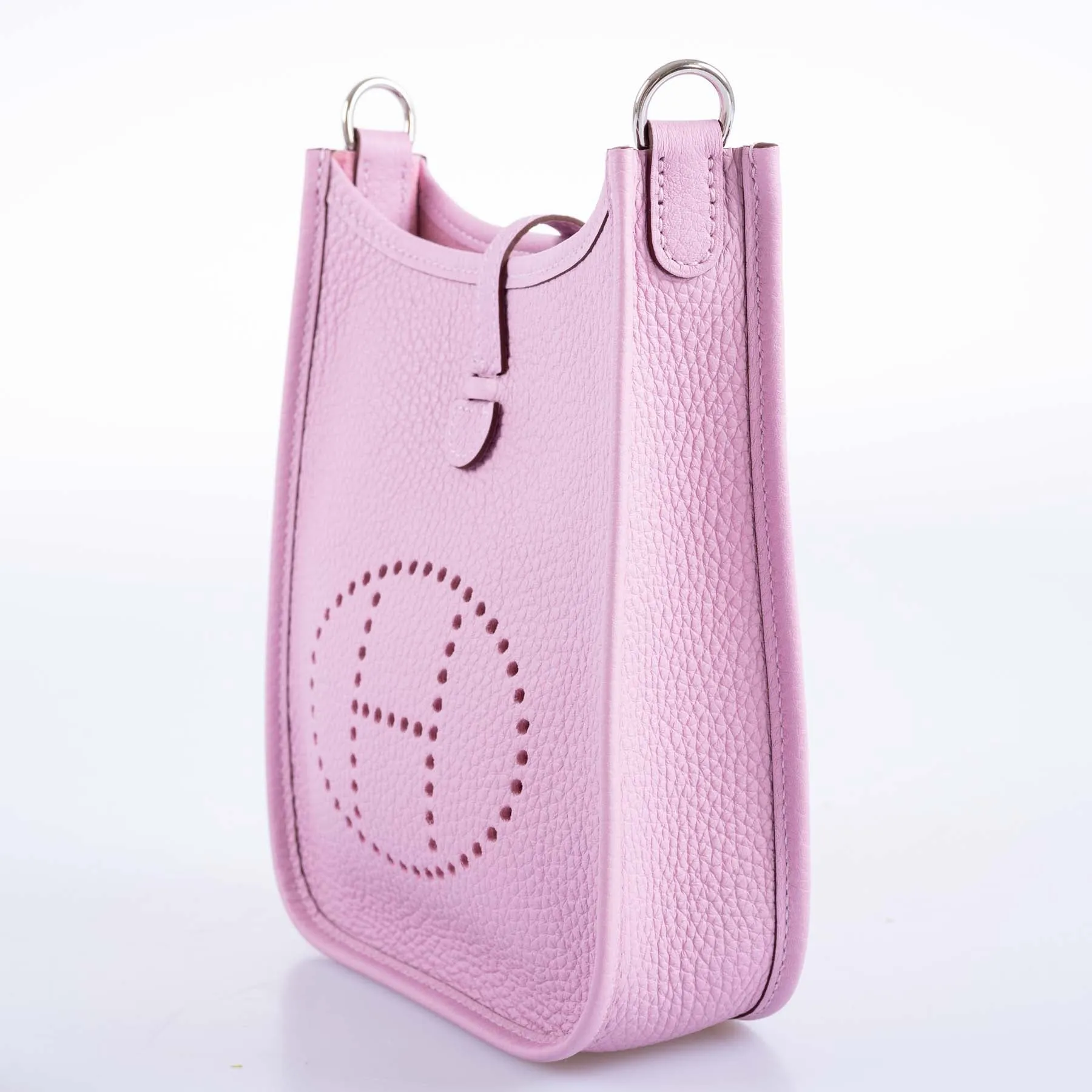 Hermès Evelyne TPM Mauve Sylvestre Clemence Palladium Hardware