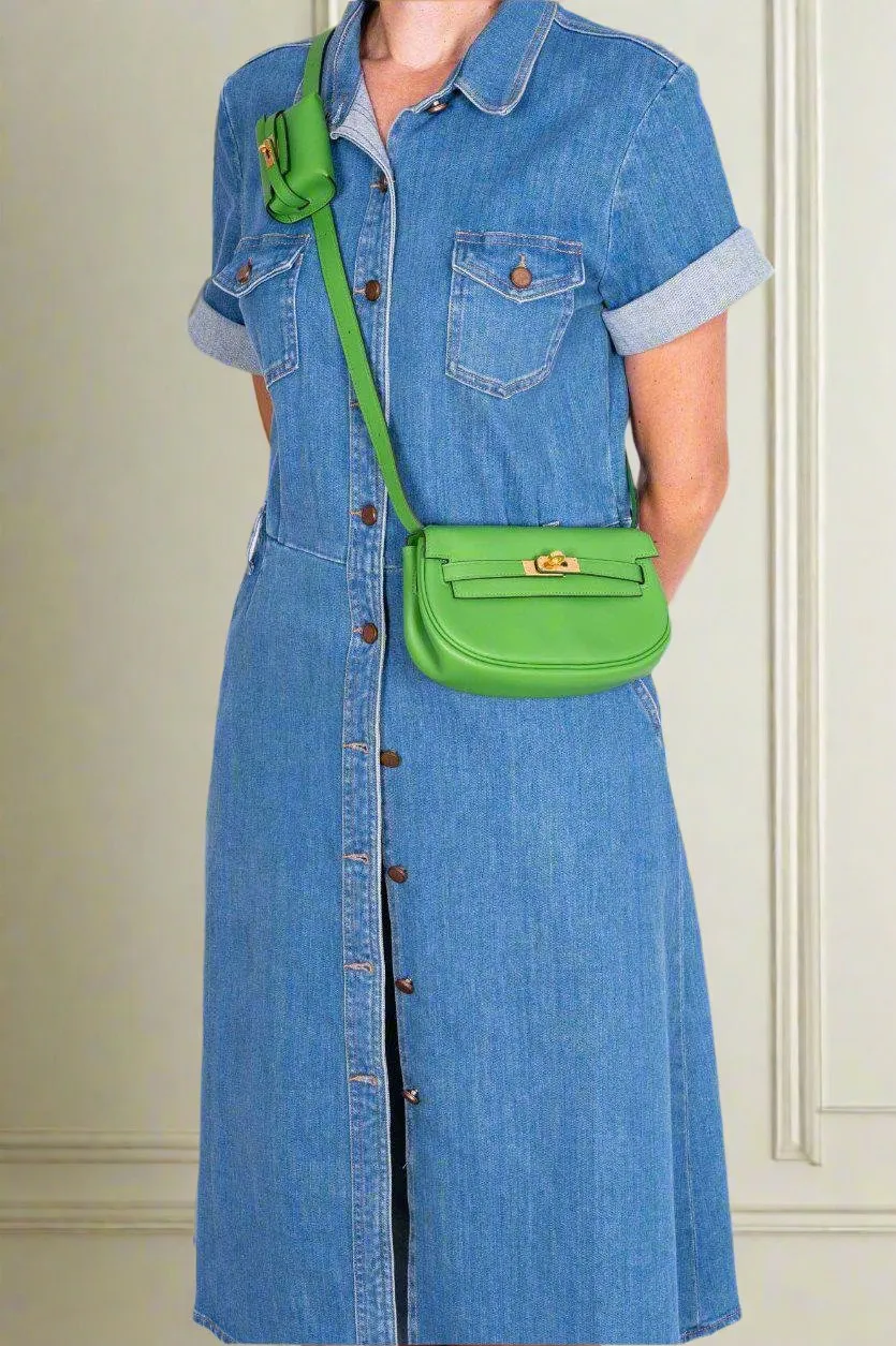 Hermès Kelly Moove Vert Yucca Swift Gold Hardware