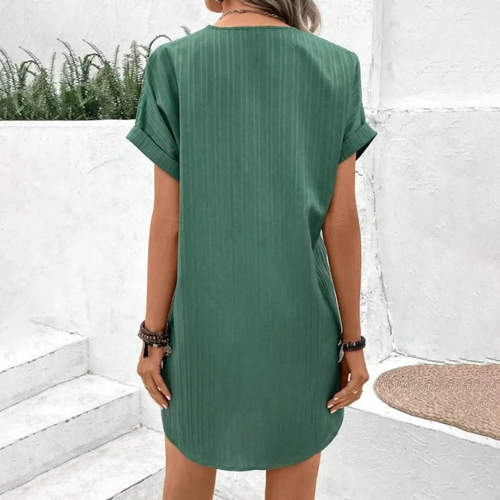 Hestia - Trendy High-Waisted Mini Dress for Women